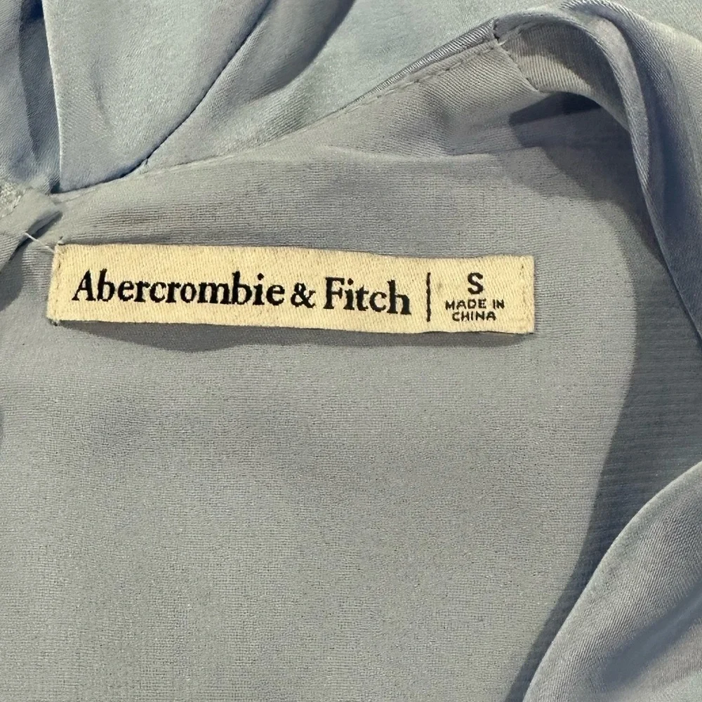 Abercrombie & Fitch Plunge Sleeveless Mini Dress A line swing dress Sz small - Picture 7 of 10